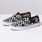 Vans Overprint Check Classic Slip-on (black/true White)