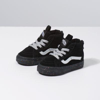 Vans Toddler Sk8-hi Zip (glitter Sidewall/black)