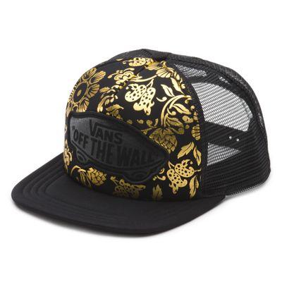 Vans Beach Girl Trucker 50th Hat (black/gold)