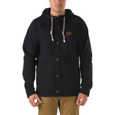 Vans Mens Shoes Skate Shoes Mens Shoes Mens Sandals Sumner Zip Hoodie (black)