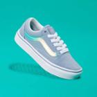 Vans Kids Comfycush Old Skool (iridescent Ashley Blue)