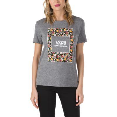 Vans Boxed Mixed Floral Crew T-shirt (grey Heather)