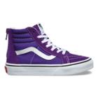 Vans Kids Sk8-hi Zip (heliotrope True White)