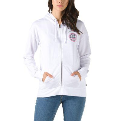 Vans 2018 Vuso Logo Zip Hoodie (white)