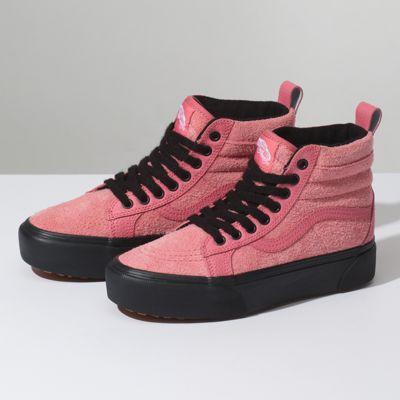 Vans Suede Sk8-hi Platform Mte (desert Rose Black)