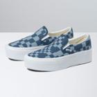 Vans Multi Check Classic Slip-on Stackform (blue)