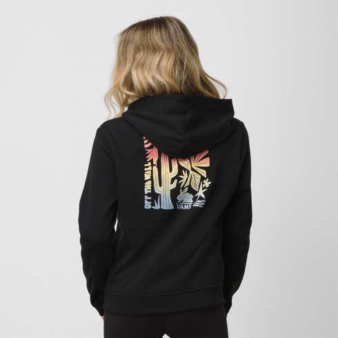 Vans Kids Little Lizzie Full Zip Hoodie (black)
