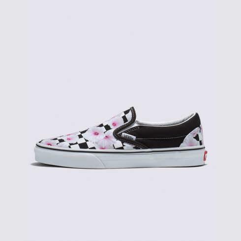 Vans Hibiscus Check Classic Slip-on Shoe (black)