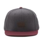 Vans Blackout Ii Starter Snapback Hat (new Charcoal-port Royale)
