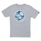 Vans Boys Dual Palm Logo Fill T-shirt (athletic Heather-dark And Stormy)