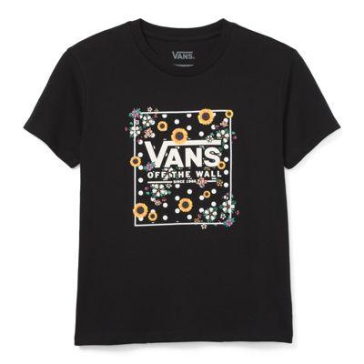 Vans Kids Drop Floral Box Tee (black)