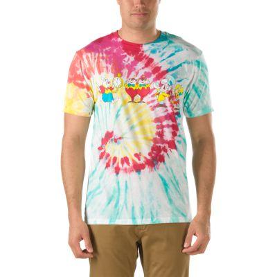 Vans Mens Shoes Skate Shoes Mens Shoes Mens Sandals Disney Wonderland T-shirt (tie Dye)