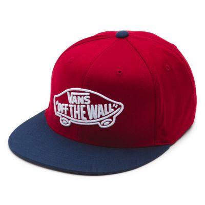 Vans Home Team Flexfit Hat (rhubarb/dress Blues)