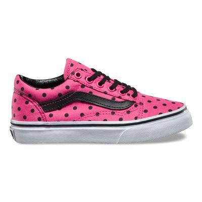 Vans Kids Polka Dots Old Skool (pink) Kids Shoes