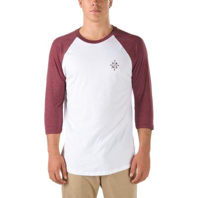 Vans Enjoy The View Raglan (white Burgundy Heather)