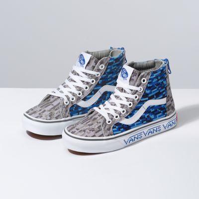 Vans Kids Digi Earth Sk8-hi Zip (rock/water)