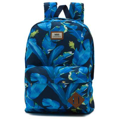 Vans Old Skool Ii Backpack (dress Blues Bonsai Leaf)