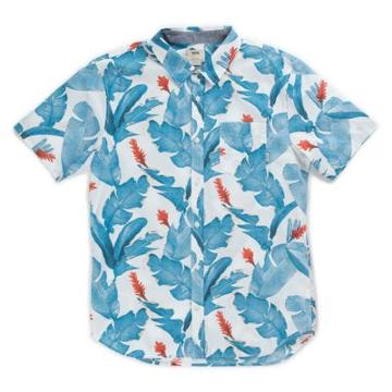 Vans Bonsai Buttondown Shirt (white Bonsai Leaf)