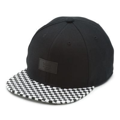 Vans Boys Allover It Snapback Hat (black/white Check)