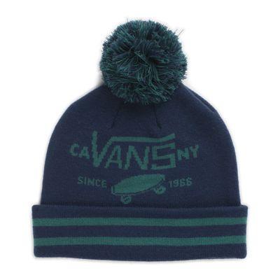 Vans Full Patch Pom Beanie (black Iris) Mens Hats