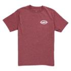 Vans Boys Og Oval T-shirt (burgundy Heather)