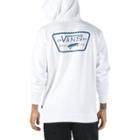 Vans Full Patched Pullover Hoodie (white/real Teal)