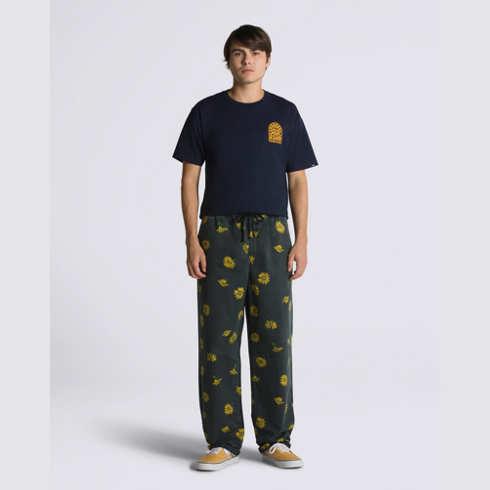 Vans Range Baggy Tapered Elastic Waist Pant (black/old Gold)