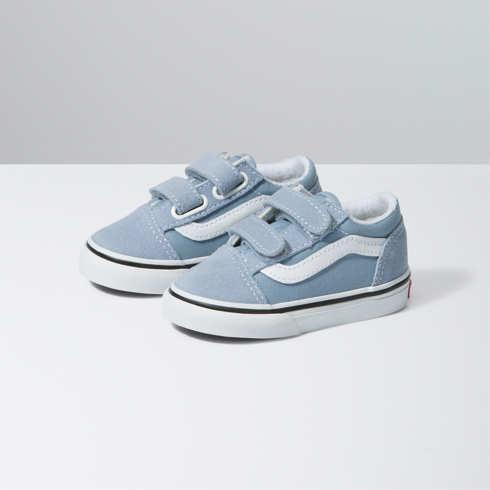 Vans Toddler Old Skool V (color Theory Ashley Blue)