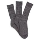 Vans Classic Crew Socks 3 Pair Pack (black Heather)