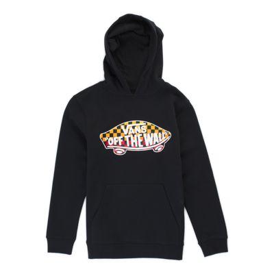 Vans Boys Otw Pullover Hoodie (black/gradient Checkerboard)