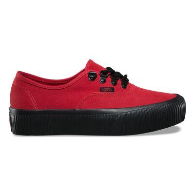 Vans Embossed Authentic Platform 2.0 (rococco Red/black)