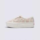 Vans Woven Check Authentic Stackform Shoe (white/pink)