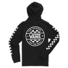Vans Boys Van Doren Hooded Long Sleeve T-shirt (black/white)