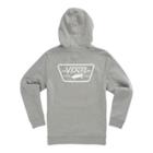 Vans Boys Full Patched Hoodie (cement Heather/white)