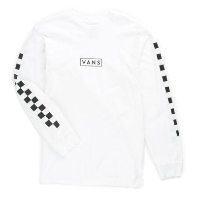 Vans Easy Box Checker Long Sleeve T-shirt (white/black)