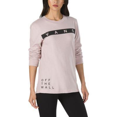 Vans Face Off Long Sleeve Boyfriend T-shirt (violet Ice)