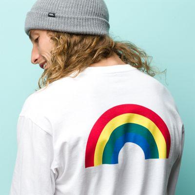 Vans Retro Rainbow Long Sleeve T-shirt (white)