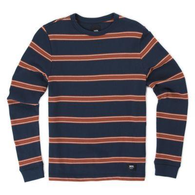 Vans Boys Watson Long Sleeve T-shirt (dress Blues)