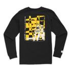 Vans Us Open Boys Pier Check Long Sleeve T-shirt (black)
