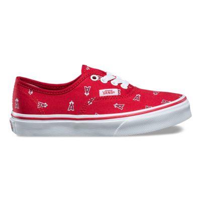 Vans Kids Mlb Authentic (anaheim/angels/red)