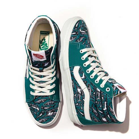 Vans Customs Recycled Materials Sharks Sk8-hi (customs)