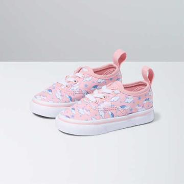 Vans Toddler Unicorn Sleigh Authentic Elastic Lace Shoe (powder Pink/true White)