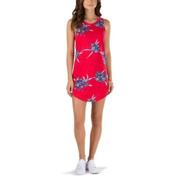 Vans Tropic Tank Dress (tomato Hawaiian)
