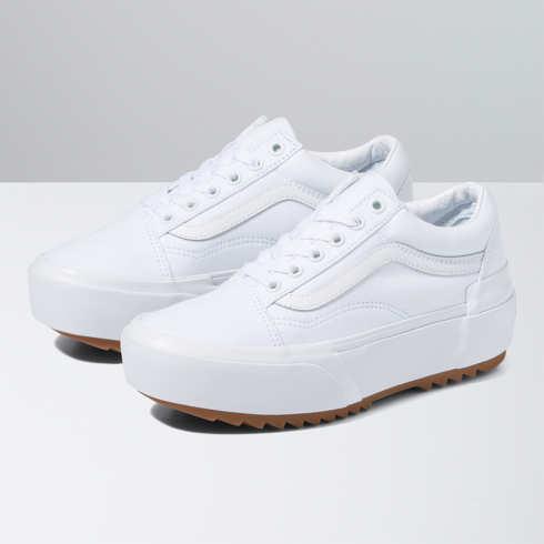 Vans Canvas Old Skool Stacked Shoe (true White)