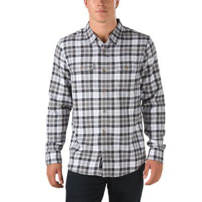 Vans Sycamore Flannel Shirt (white/new Charcoal)