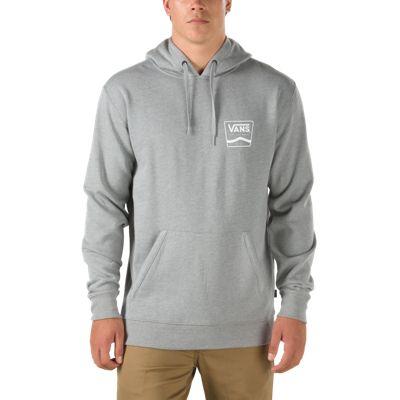 Vans Side Striped Pullover Hoodie (cement Heather)