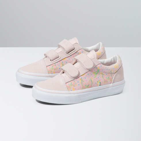 Vans Kids Butterflies Old Skool V Shoe (pink)