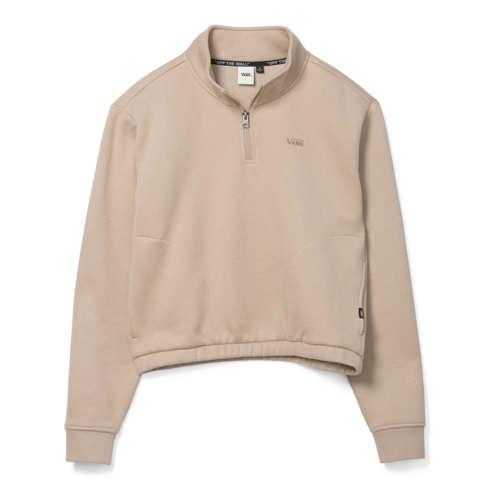 Vans Comfycush Half Zip Mock Hoodie (cobblestone)