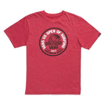 Vans Boys 2017 Vuso Lock Up T-shirt (red Heather)