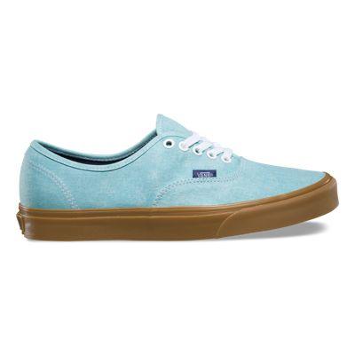 Vans Washed Canvas Authentic (blue Radiance/gum)